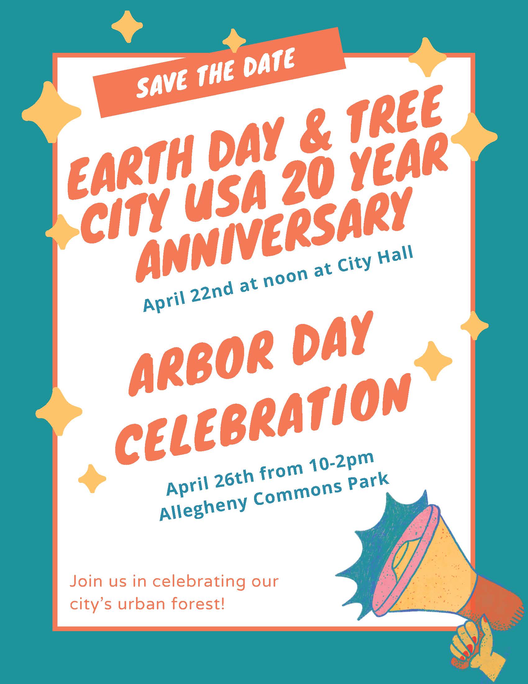 save the date- earth day & arbor day (2) Arbor Day Celebration 2025